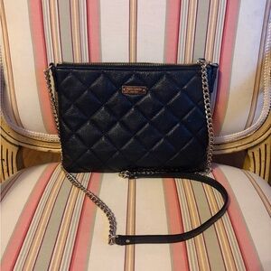 Kate Spade Black Quilted Crossbody Bag